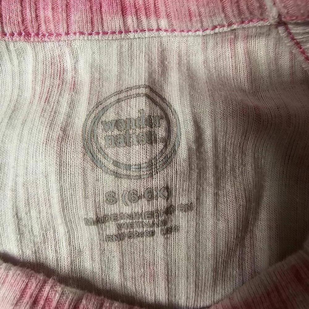 Wonder Nation Pink Tie-Dye Ribbed Tank Top Size S - Picture 2 of 2